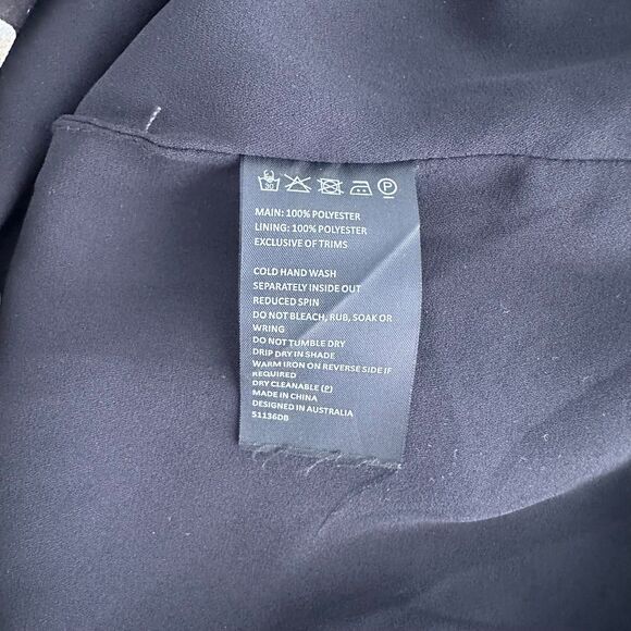 BARDOT Catalina Floral Ruffle Mini Dress Black‎ Sz 8/Medium - Picture 6 of 6